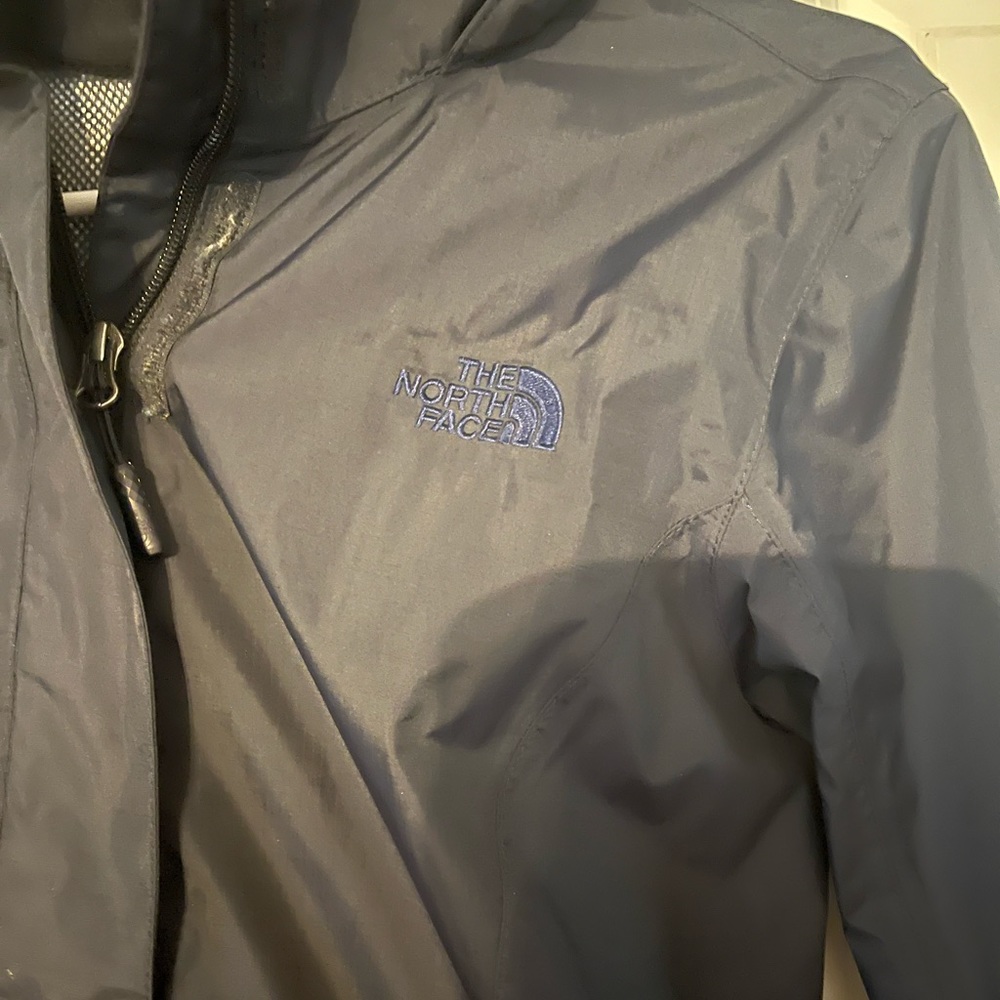 North Face navy blue windbreaker